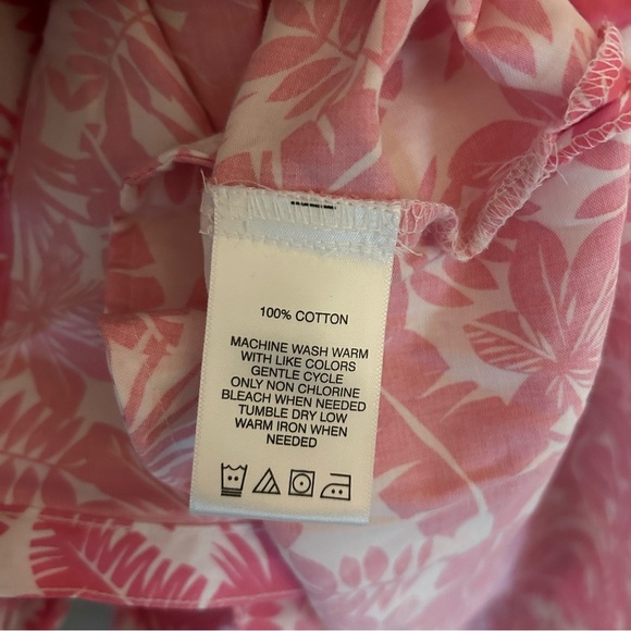 Foxcroft floral dress Pink and White wrinkle free size 16 - Picture 6 of 12